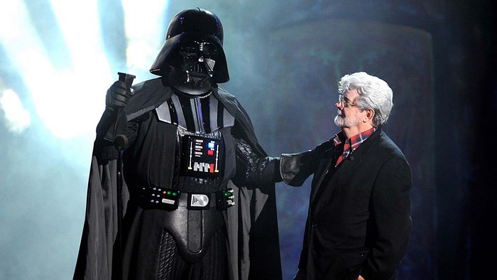 Darth Vader and George Lucas