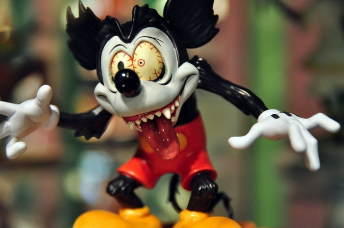 Creepy Mickey Mouse figurine