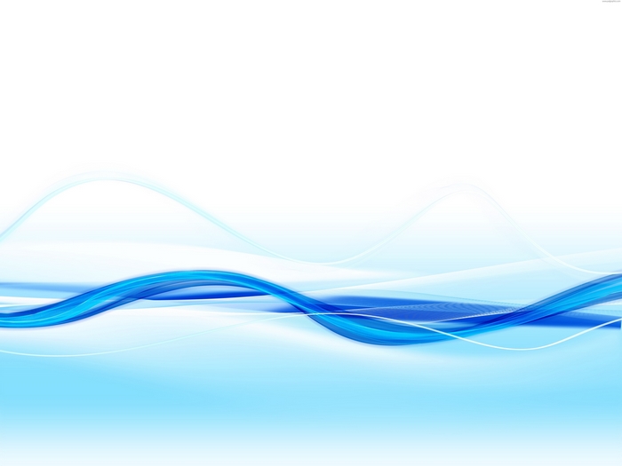 Abstract blue waves on white background