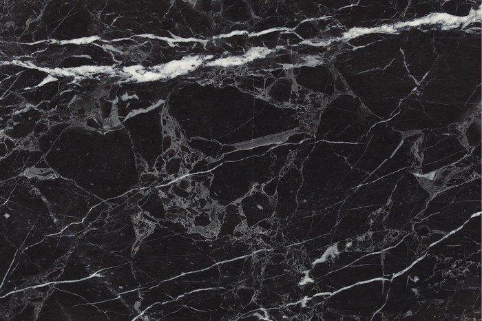Black marble with white veins