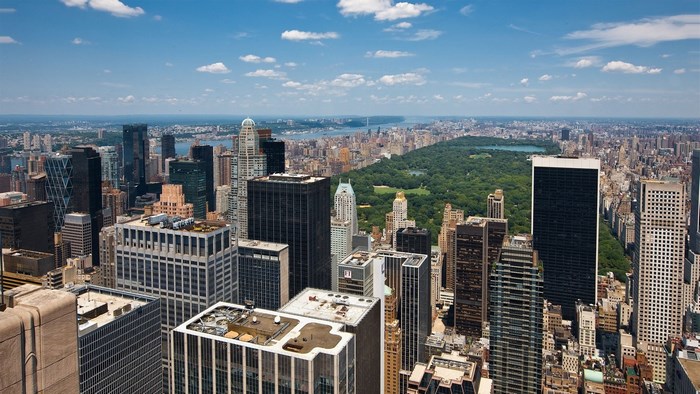 New York City Skyline with Central Park