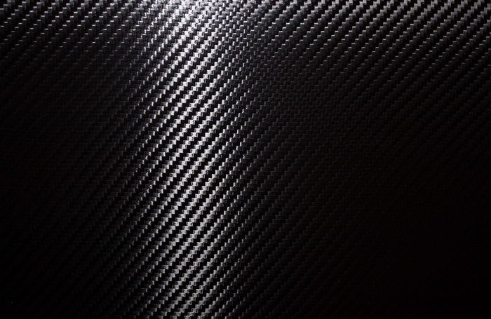 Carbon fiber texture with light reflection