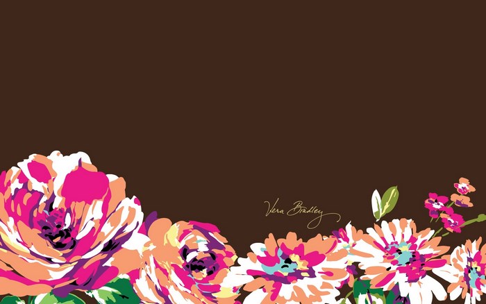 Vera Bradley floral pattern desktop