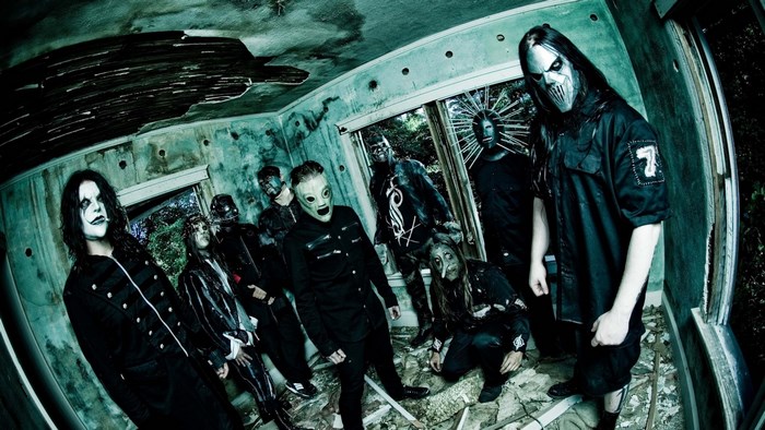 Slipknot Band Members in Dark Masks