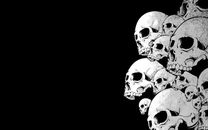 Pile of Skulls Wallpaper