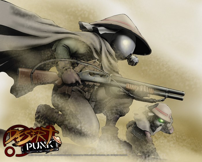 Desert Punk characters with guns