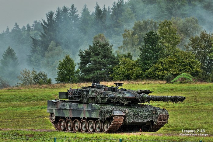 Leopard 2 A6 Tank in Forest Clearing
