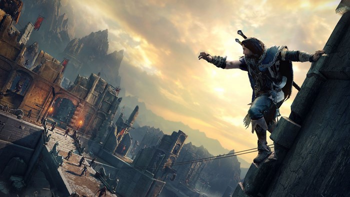 Talion from Middle-earth: Shadow of Mordor climbing wall