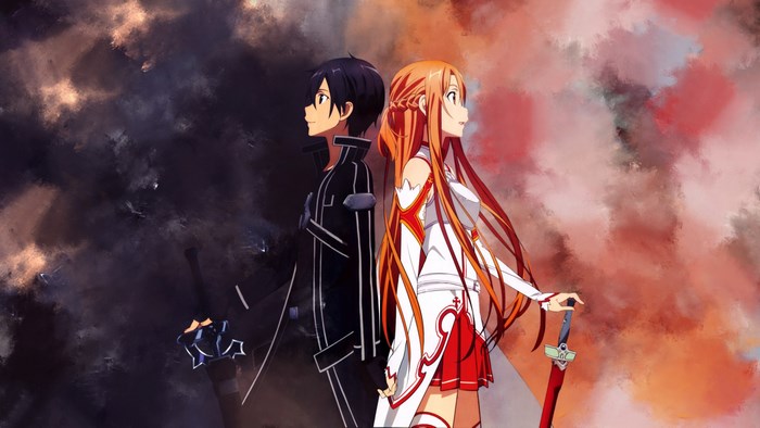 Kirito and Asuna from Sword Art Online