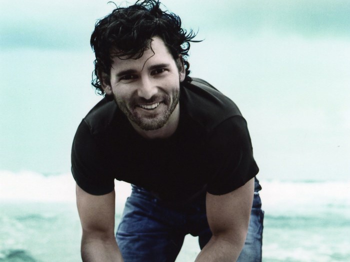 Eric Bana on a beach