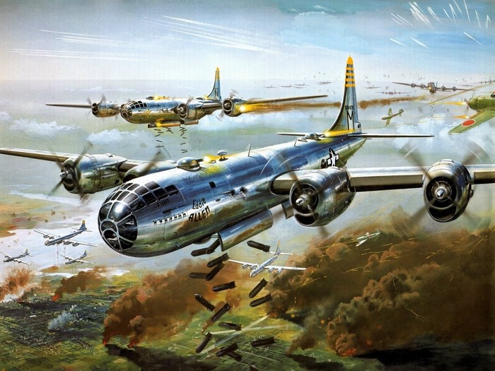 Boeing B-29 Superfortress Bombing Mission