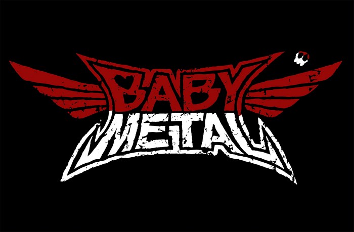 BABYMETAL Logo with Red Wings and Skull