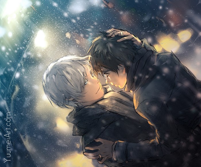 Yuri Katsuki and Victor Nikiforov from Yuri!!! on Ice