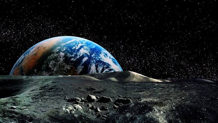 Earthrise from the Moon