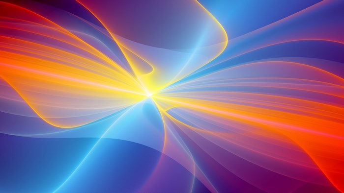 Abstract colorful light streaks
