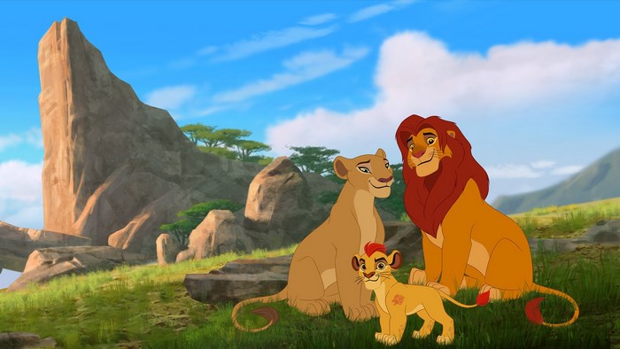 Simba, Nala, and Kion from The Lion Guard