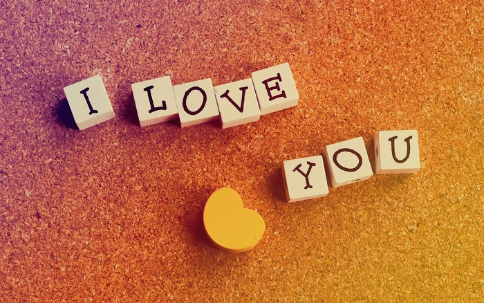 I Love You message with heart