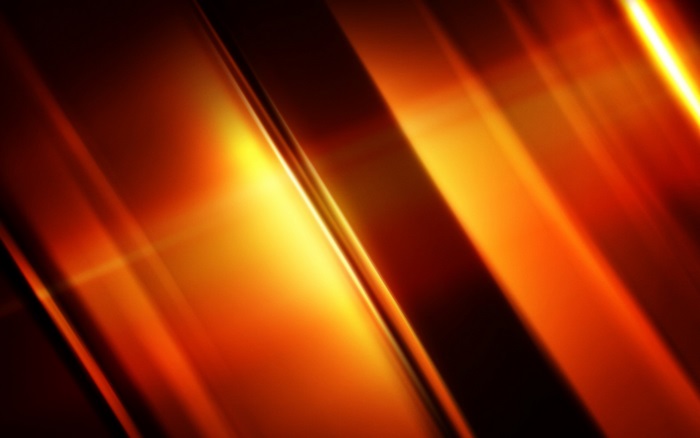 Golden orange abstract light streaks