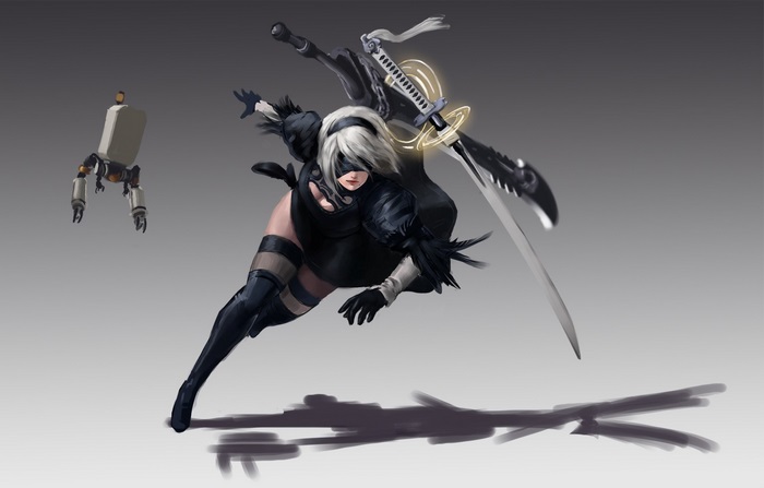 2B from Nier: Automata with Pod