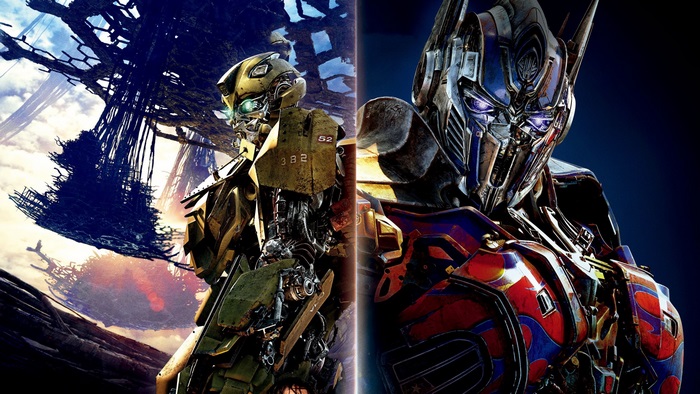 Bumblebee and Optimus Prime from Transformers: The Last Knight