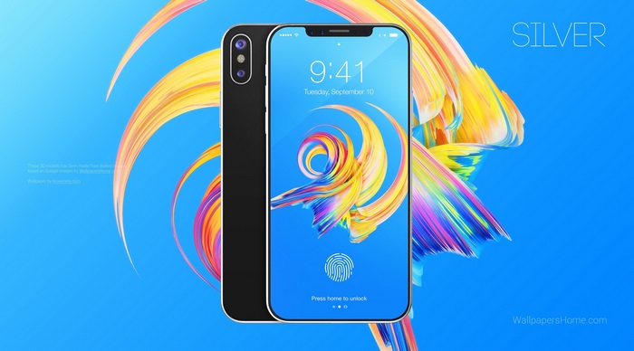 iPhone X Silver 4K