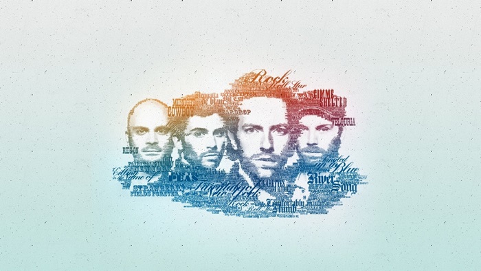 Coldplay band members collage 4K