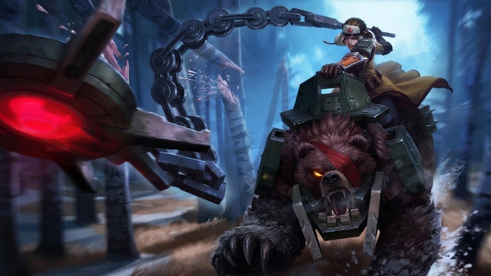 Annie and Tibbers from League of Legends 4K