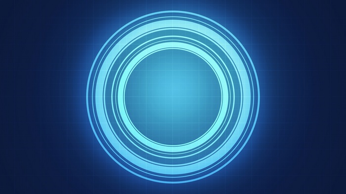 Abstract 4K Blue Circles