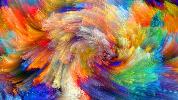 Vibrant 4K Abstract Color Swirl