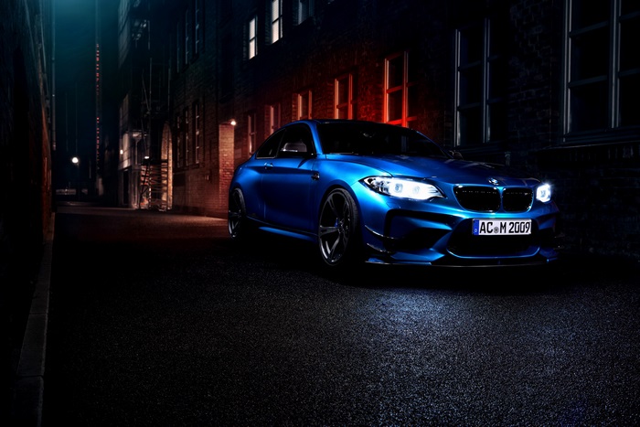 Blue BMW M2 4K