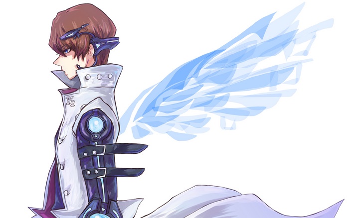 Seto Kaiba from Yu-Gi-Oh! with blue wings