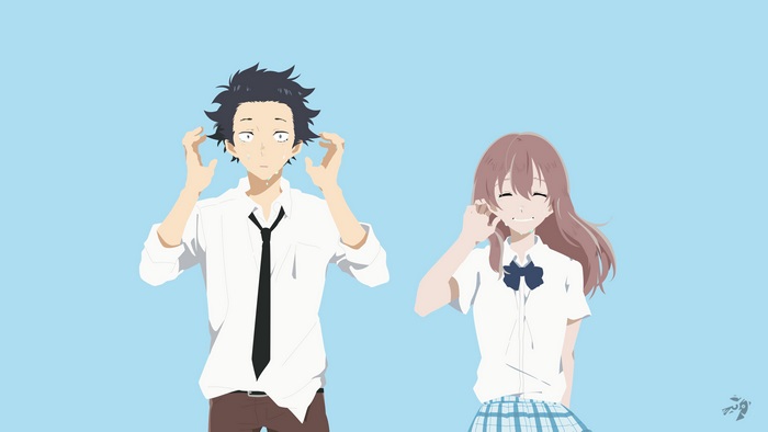 Shoya Ishida and Shouko Nishimiya from Koe no Katachi 4K