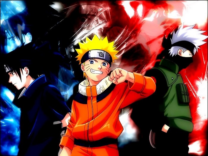 Naruto, Sasuke, and Kakashi Dynamic Trio
