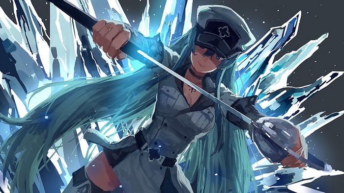 Esdeath from Akame ga Kill with ice