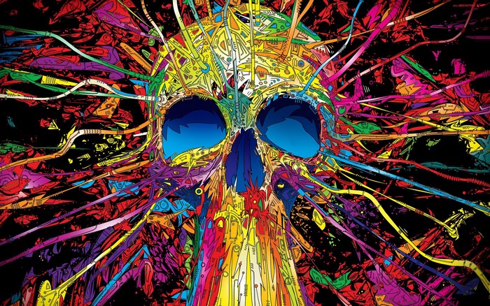 Abstract Skull by Matei Apostolescu