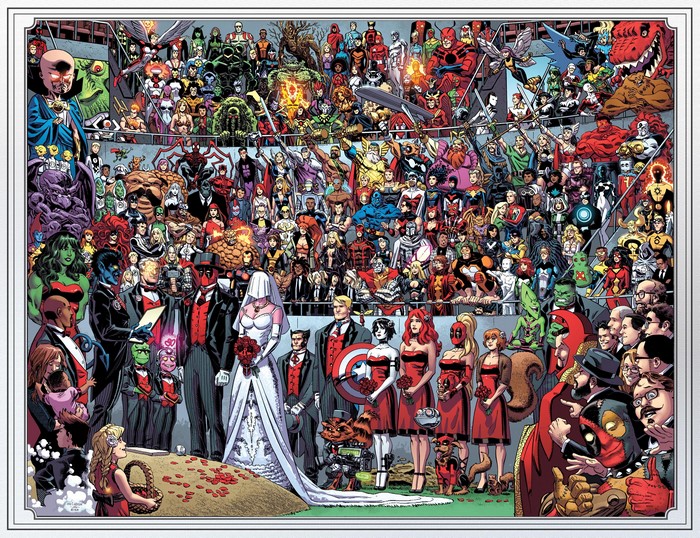 Marvel Comics Characters Wedding Ceremony