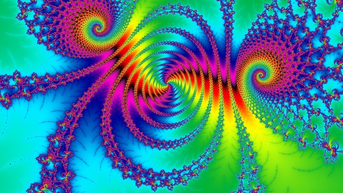 Psychedelic fractal abstract art