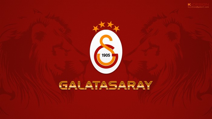 Galatasaray Emblem with Lions and Stars