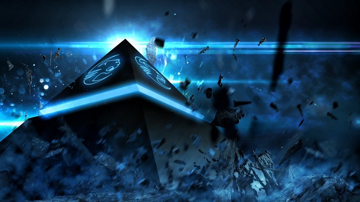 Roccat Glowing Blue Gaming Pyramid
