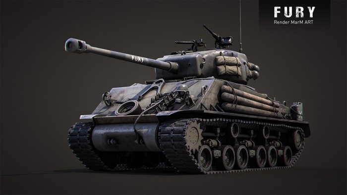 M4 Sherman tank from the movie Fury