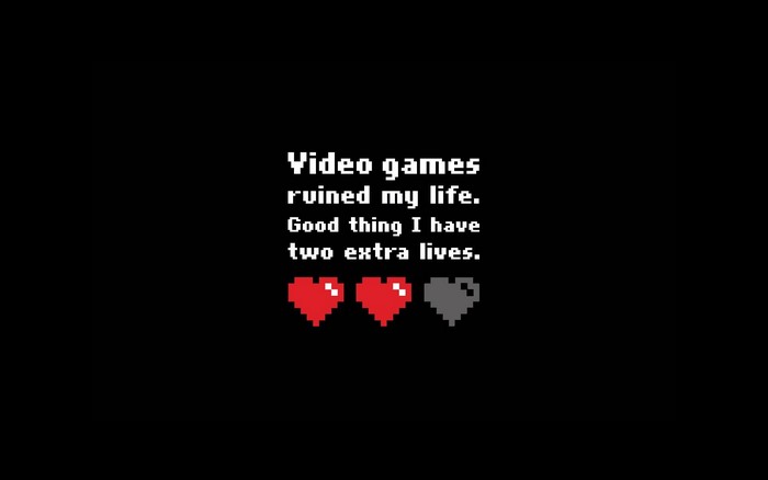 Video games ruined my life pixel art