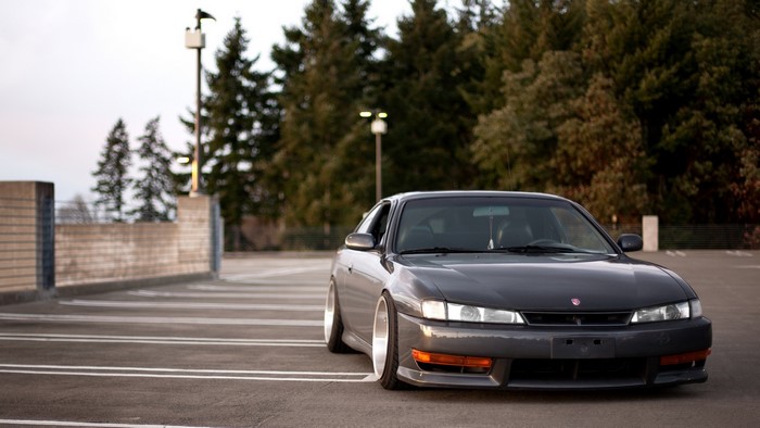 Nissan Silvia S14 Kouki in Empty Parking Lot