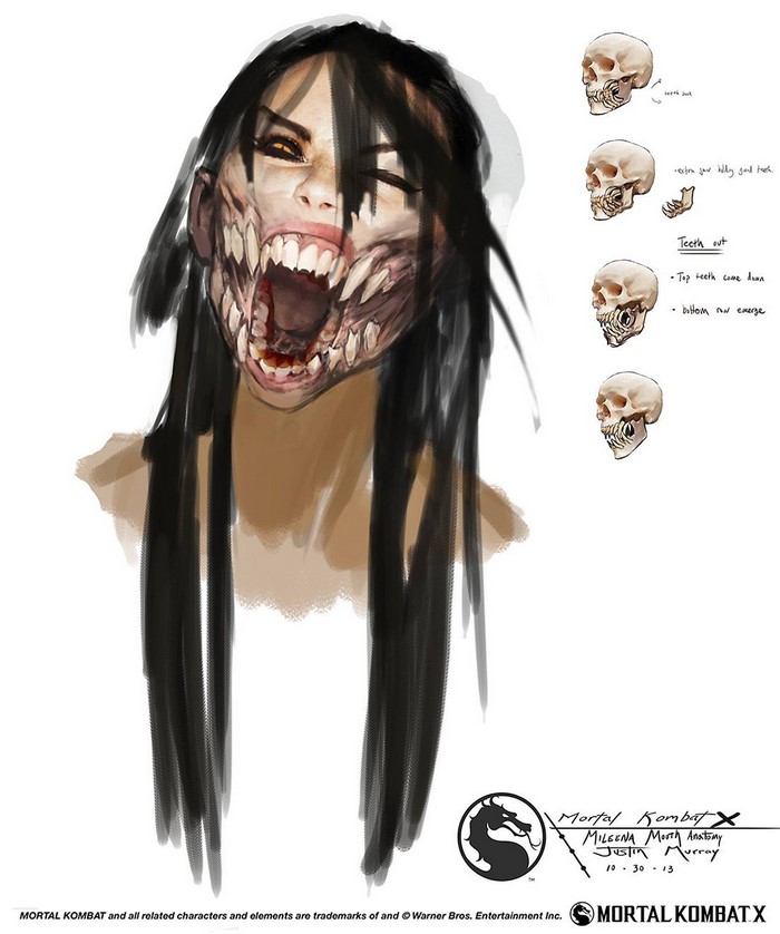 Mileena from Mortal Kombat X concept art