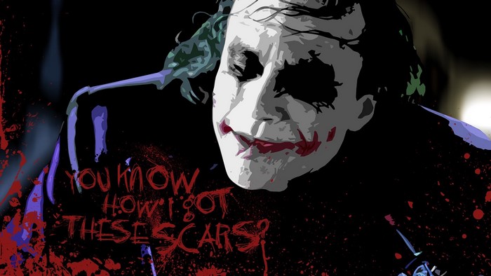 The Joker from The Dark Knight movie