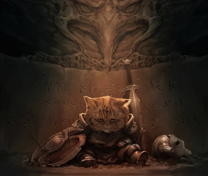 Cat warrior from The Elder Scrolls V Skyrim