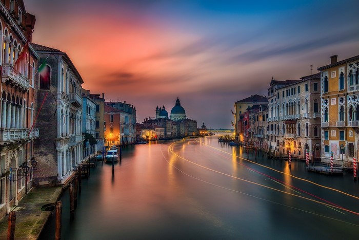 Venice Sunset Over Grand Canal