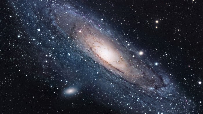 Andromeda Galaxy in Deep Space