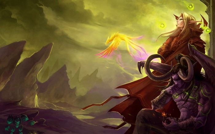 Kael'thas and Illidan from World of Warcraft