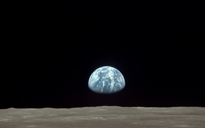 Earth seen from the Moon