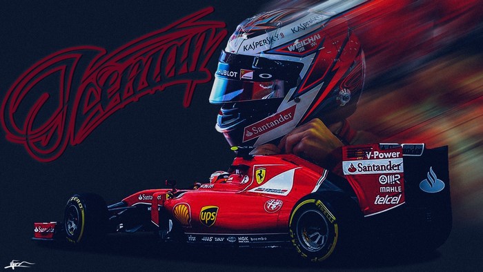 Kimi Raikkonen from Scuderia Ferrari Formula 1